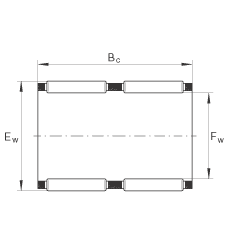 滾針及保持架組件 K60X68X30-ZW, 根據(jù) DIN 5405-1/ ISO 3030 標(biāo)準(zhǔn)，雙列