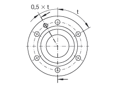 推力角接觸球軸承 ZKLF40115-2Z, 雙向，螺釘安裝，兩側(cè)間隙密封