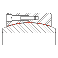 大的關(guān)節(jié)軸承 GE850-DW-2RS2, 根據(jù) DIN ISO 12 240-1 標(biāo)準(zhǔn), 免維護(hù)，兩側(cè)密封