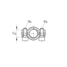 液壓桿端軸承 GIHNRK25-LO, 根據(jù) DIN ISO 12 240-4 標(biāo)準(zhǔn)，帶右旋螺紋夾緊裝置，需維護(hù)