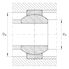 關(guān)節(jié)軸承 GE8-FO, 根據(jù) DIN ISO 12 240-1 標(biāo)準(zhǔn)，需維護