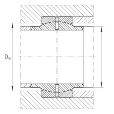 關(guān)節(jié)軸承 GE32-LO, 根據(jù) DIN ISO 12 240-1 標(biāo)準(zhǔn)，需維護(hù)